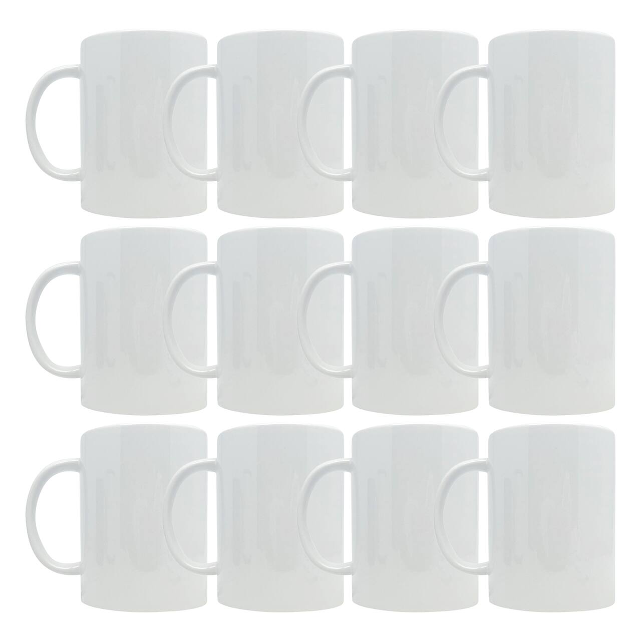 12 Pack: 15oz. White Ceramic Sublimation Mug by Make Market®